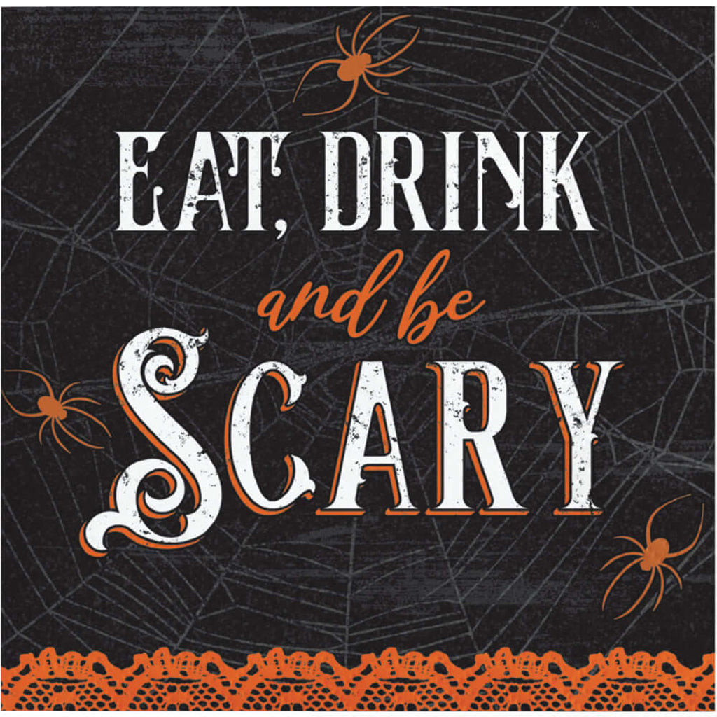 Wicked Webs Eatdrink Scary Beverage Napkin 16ct 2Ply