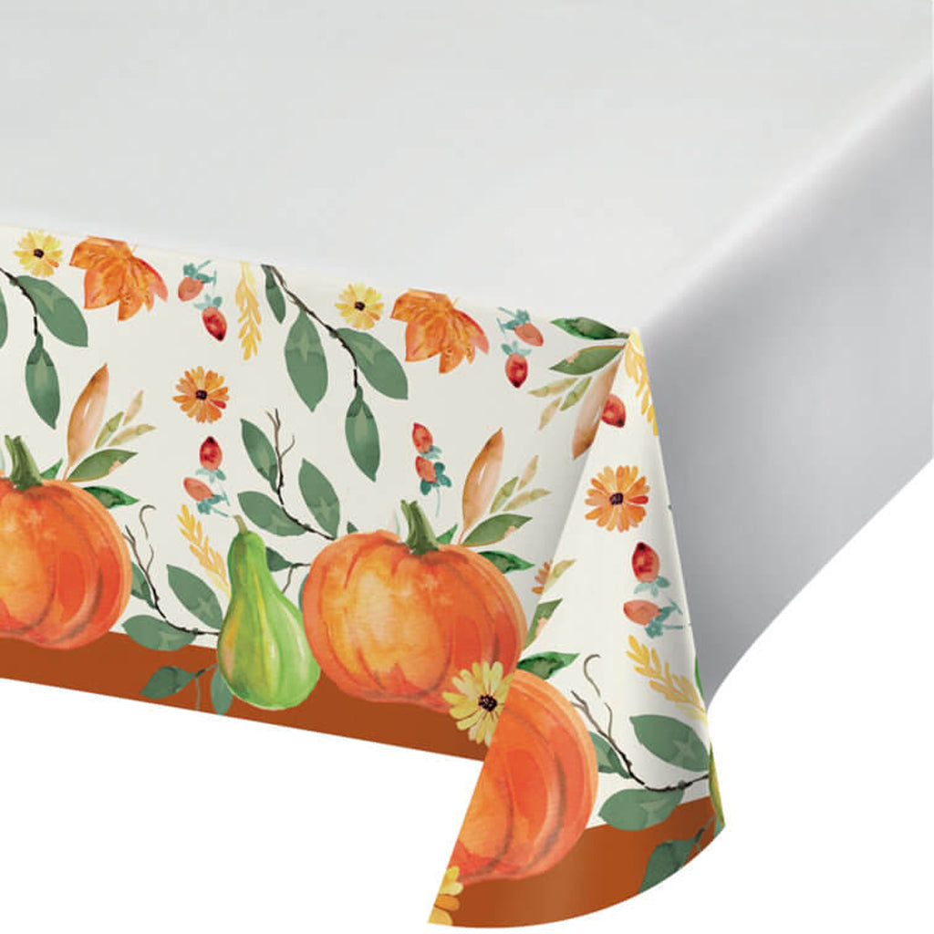 Thanks Giving Paper Tablecover, 54in x 102in