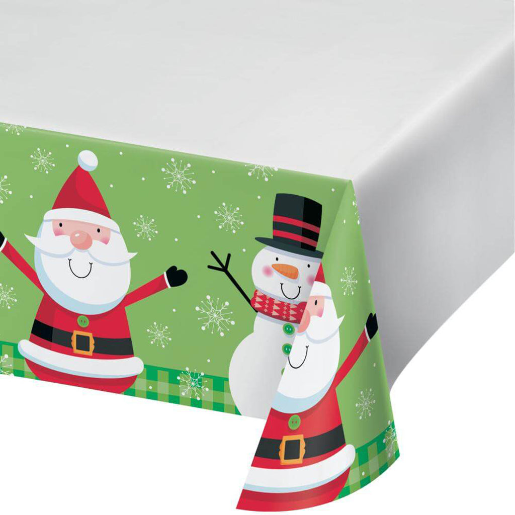 Christmas Characters Paper Tablecover, 54in x 102in