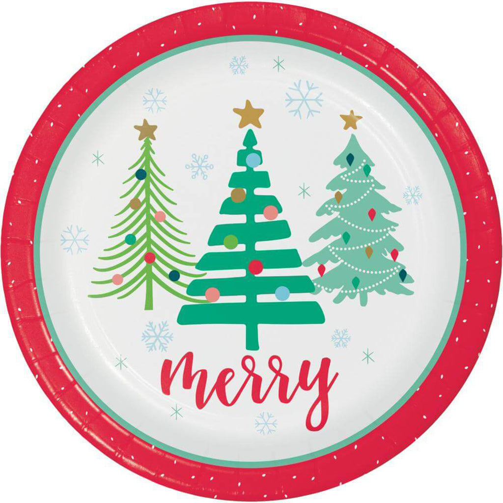 Holiday Cheer Dinner Plates 8ct, 9in