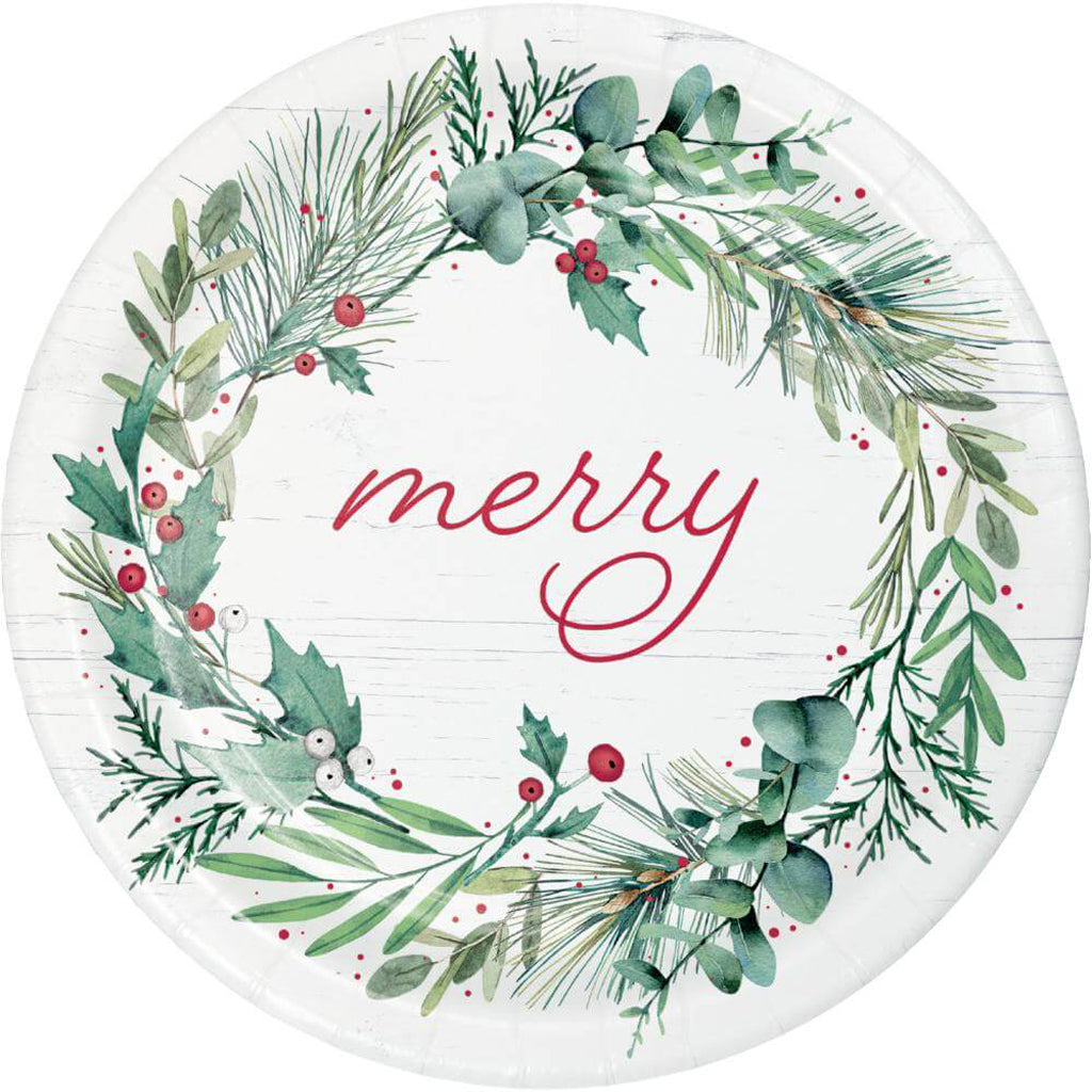 Joyful Greetings Dinner Plates 8ct, 9in