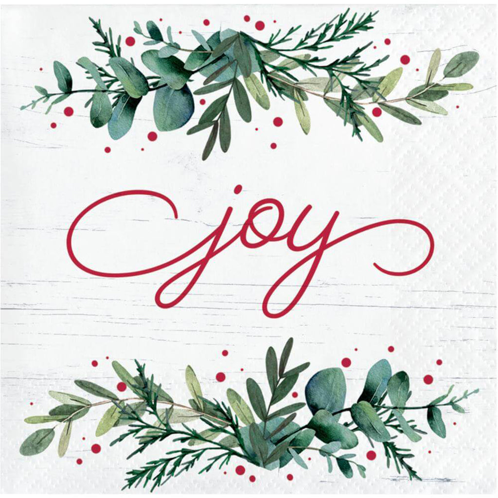 Joyful Greetings Beverage Napkin 16ct, 2ply