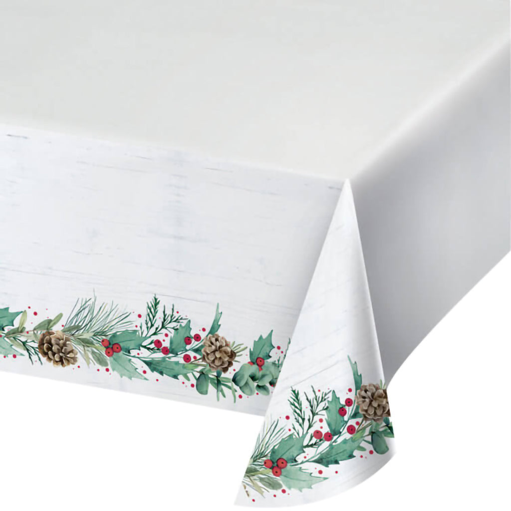 Joyful Greetings Paper Tablecover, 54in x 102in