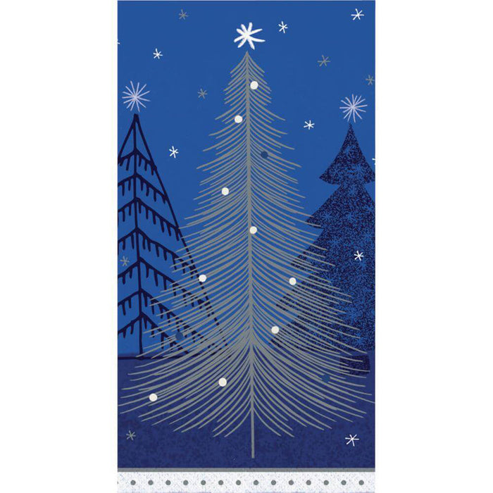 Silver Snowfall Guest Napkin 16ct, 3Ply