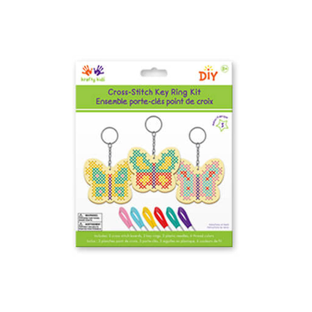 DIY Cross Stitch Keyring Kits Butterfly