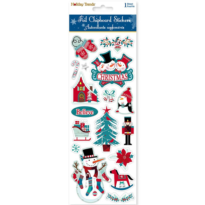 Foil Chipboard, Santa