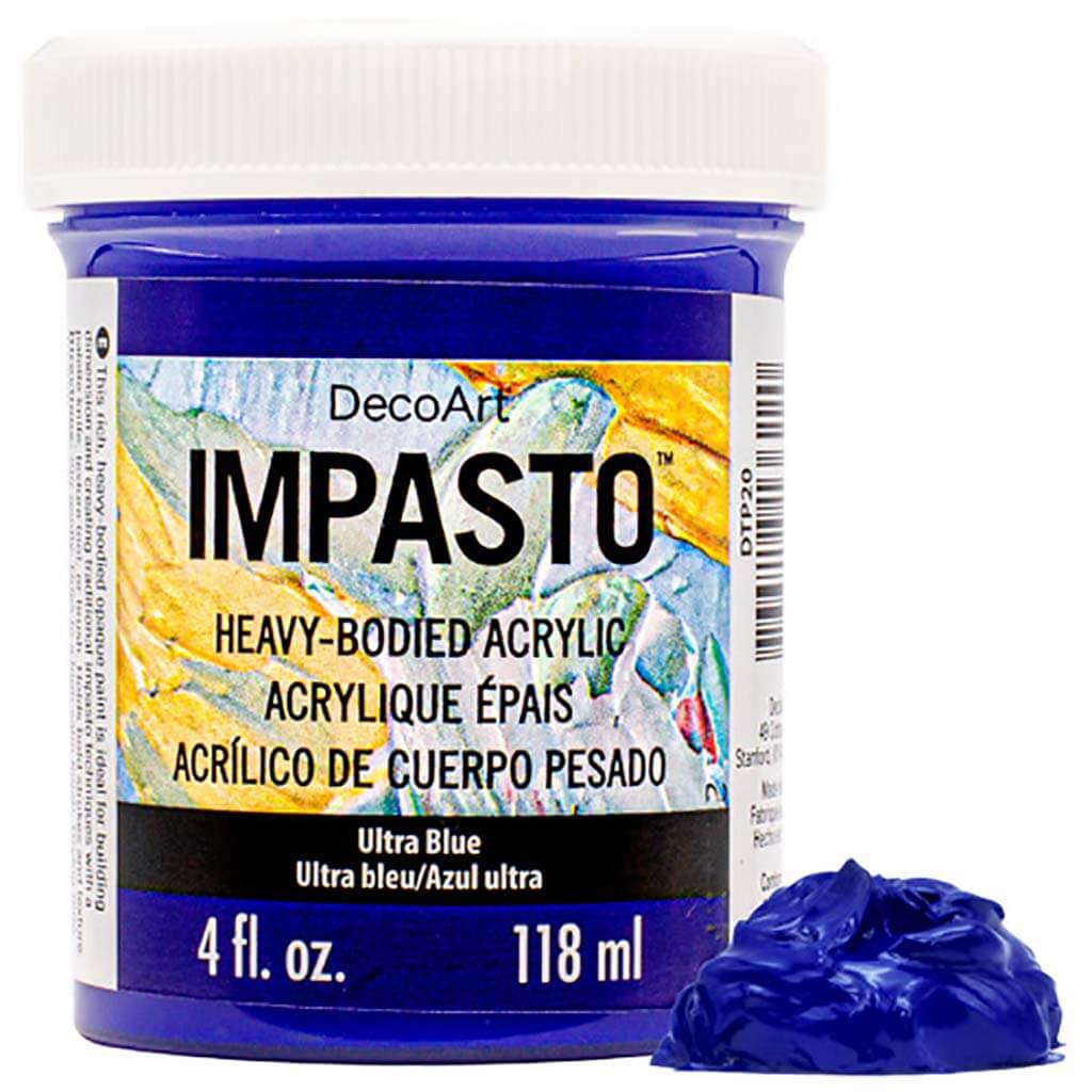 DecoArt Impasto Paint 4oz Ultra Blue