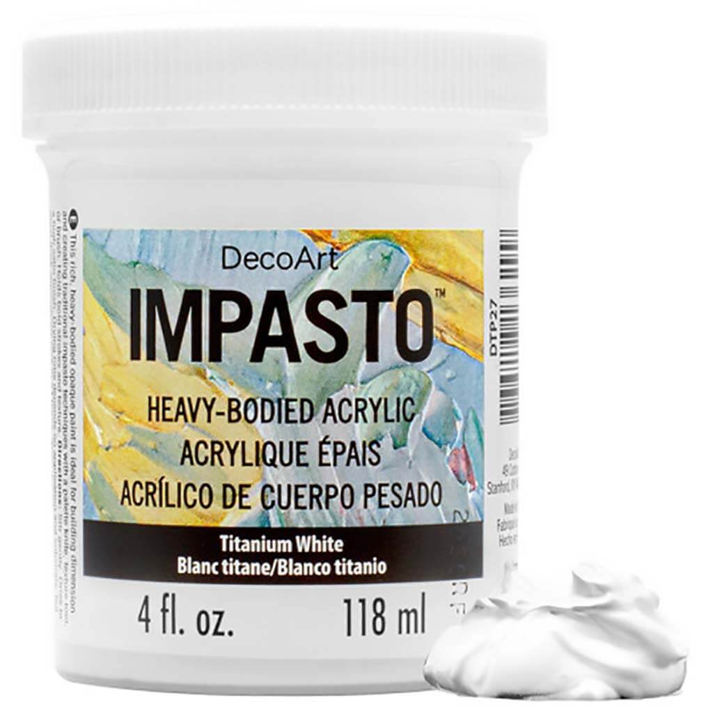 DecoArt Impasto Paint 4oz Titanium White