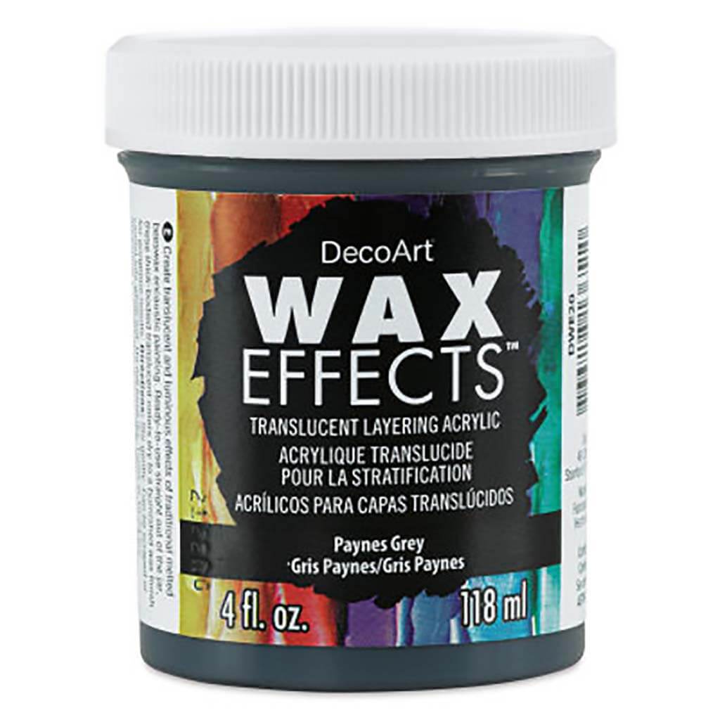 DecoArt Wax Effects Acrylic Paint Paynes Gray 4oz