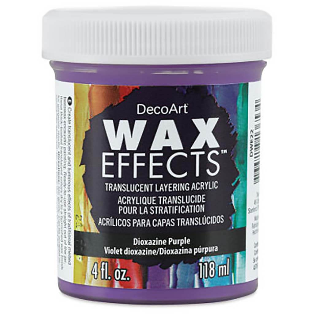 DecoArt Wax Effects Acrylic Paint 4oz Dioxazine Purple