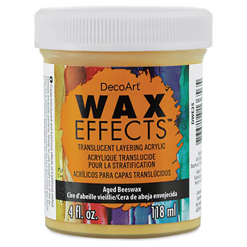 DecoArt Wax Effects Acrylic Paint 4oz Aged Beeswax