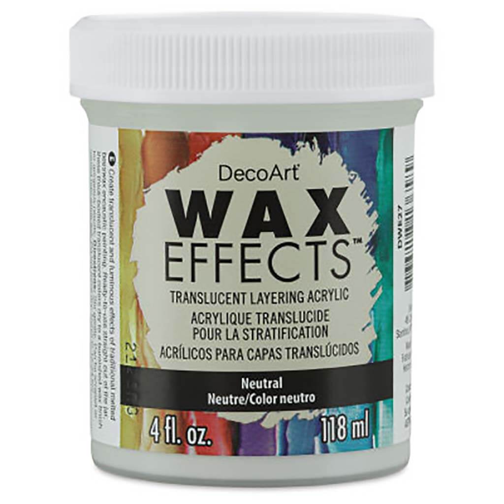 DecoArt Wax Effects Acrylic Paint 4oz Neutral