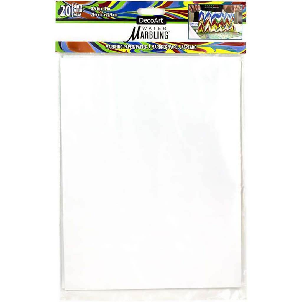 DecoArt Water Marbling Paper 20/Pkg