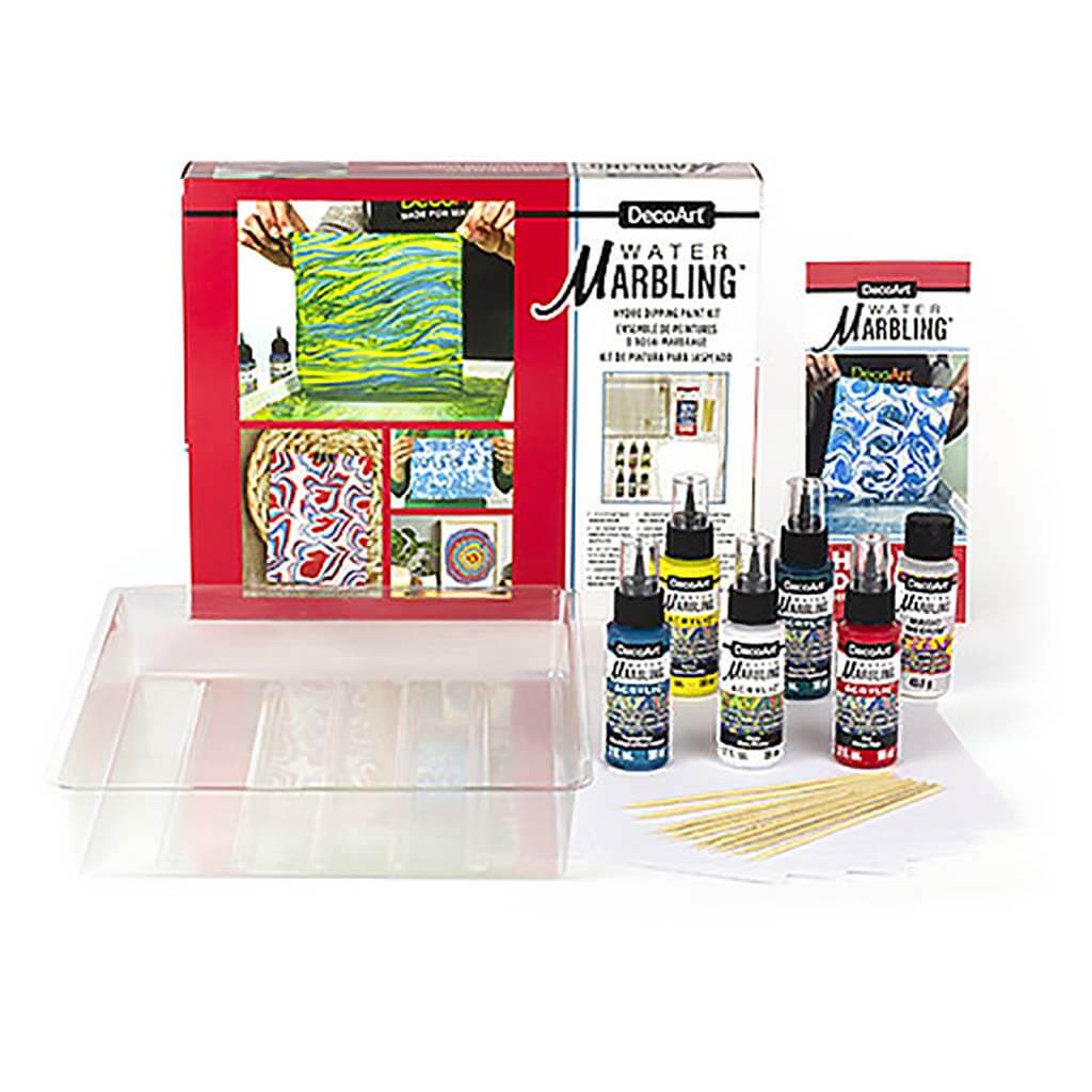 DecoArt Water Marbling Acrylic Paint Starter Kit