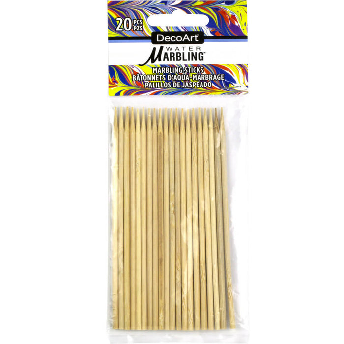 DecoArt Water Marbling Sticks 20/Pkg
