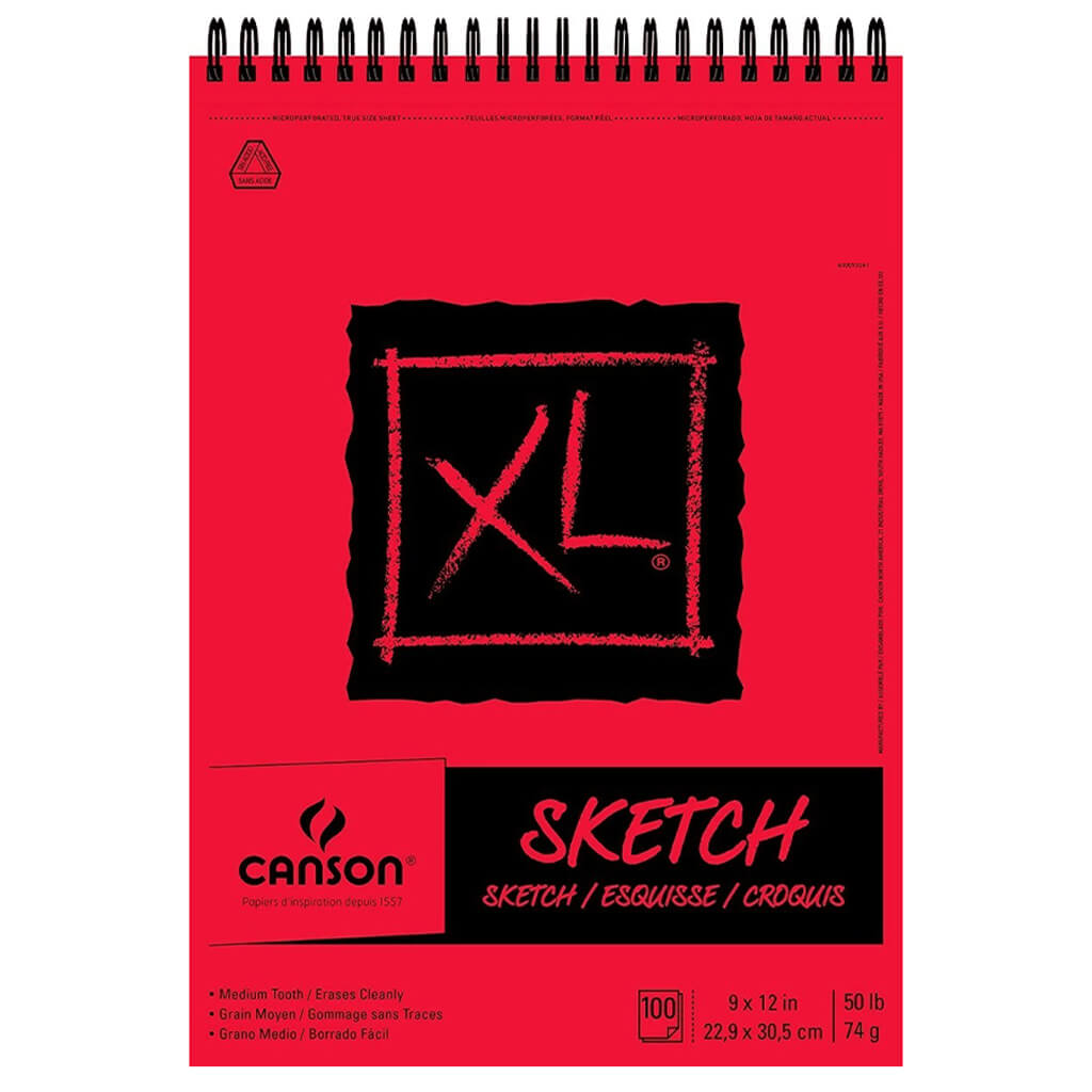 XL Sketch Pads 9in x 12in 100 Sheets