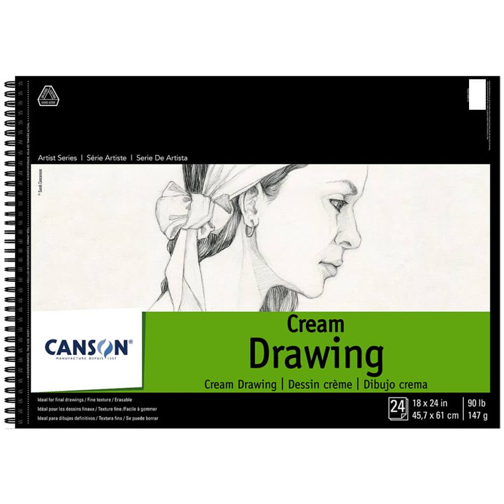 Canson Classic Cream Drawing Pad 18x24