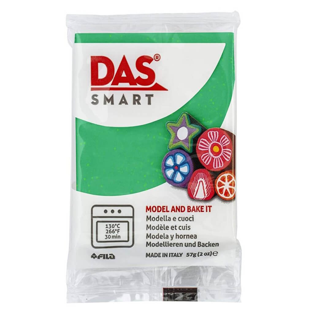 DAS Smart Polymer Clay 2oz Green Glitter