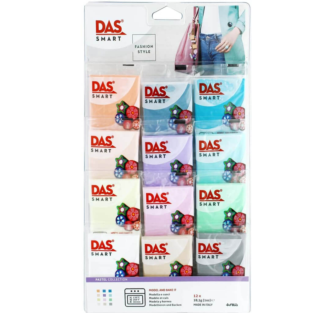 DAS Smart Polymer Clay Set Pastel 12pc