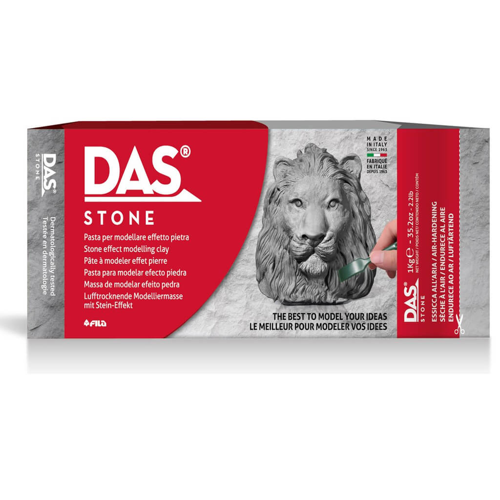 DAS Air Dry Clay 1kg 35.2oz Modelling Clay White, Terracotta or Stone no  Need to Kiln Fire or Oven Bake Model Making Ornaments 