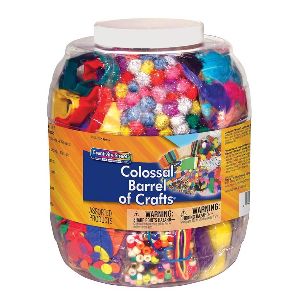 Colossal Barrel Of Crafts Assorted Sizes &amp; Color