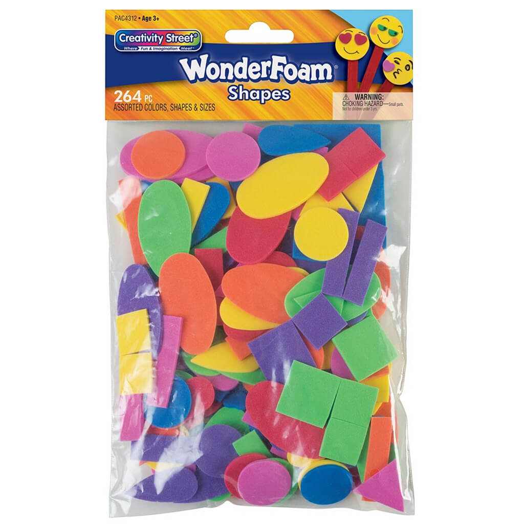 Wonderfoam Shapes Assorted Sizes Assortment 264pcs