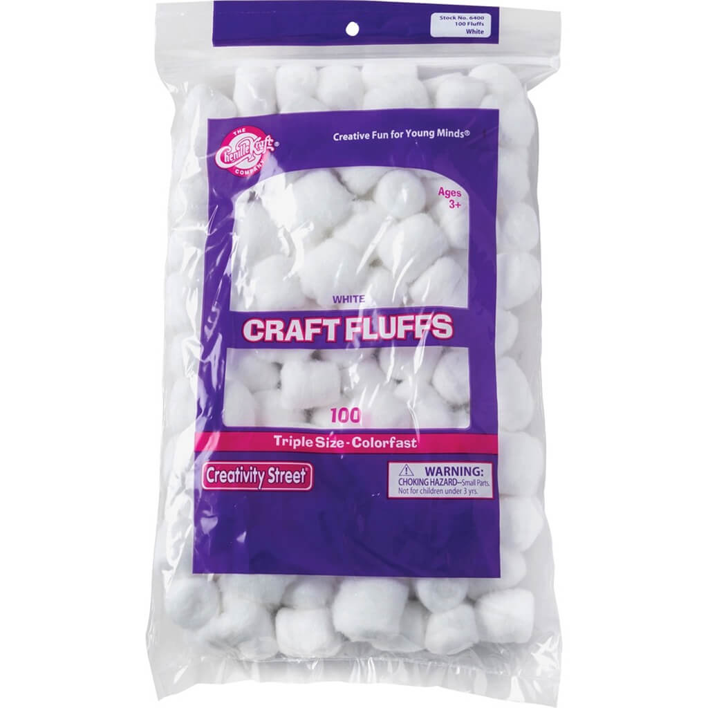 Craft Fluffs 100CT White