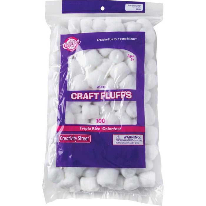 Craft Fluffs 100CT White
