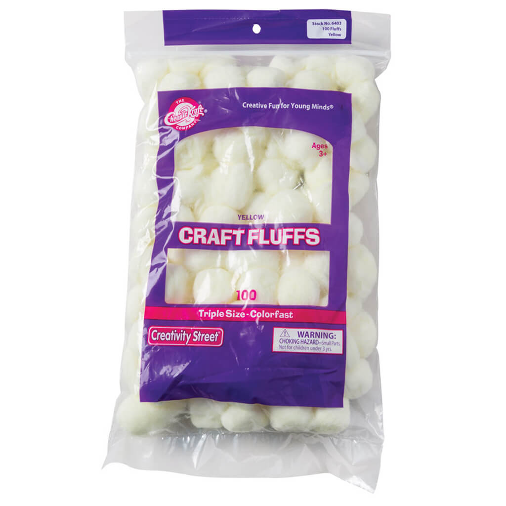 Craft Fluffs 100CT Yellow