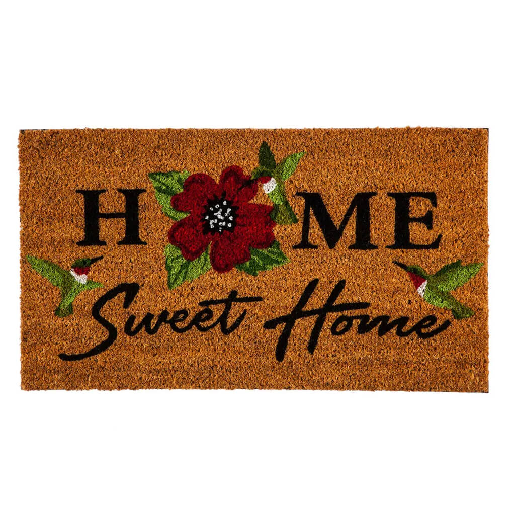 Evergreen Home Sweet Home Hummingbirds Coir Doormat