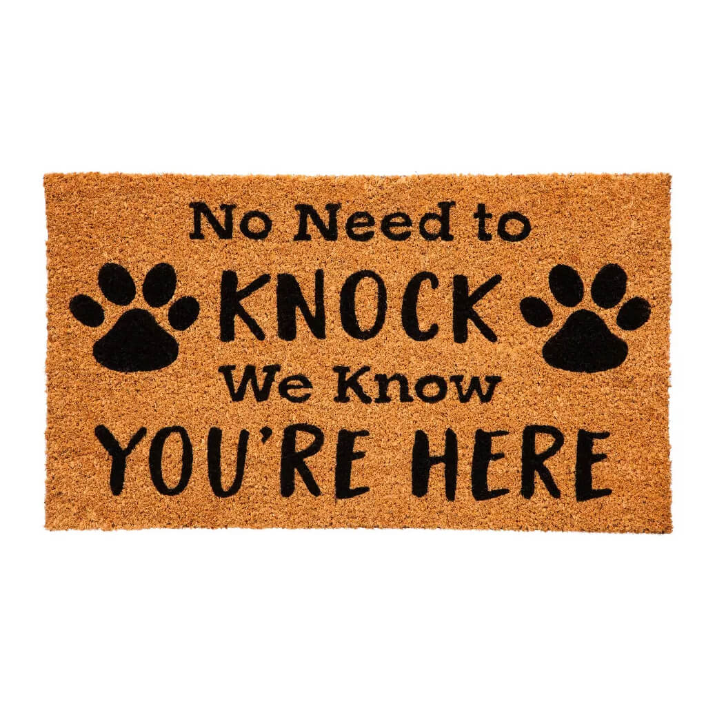 Evergreen No Need to Knock Coir Doormat