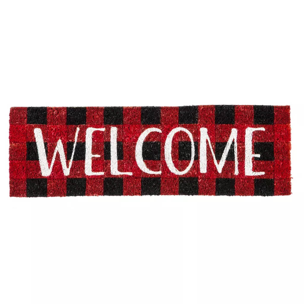 Evergreen Buffalo Plaid Welcome Switch Mat Doormat