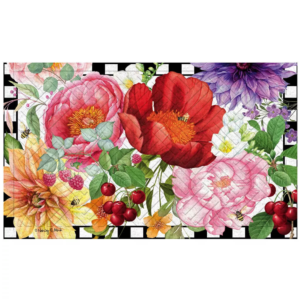 Evergreen Enchanted Garden Embossed Doormat