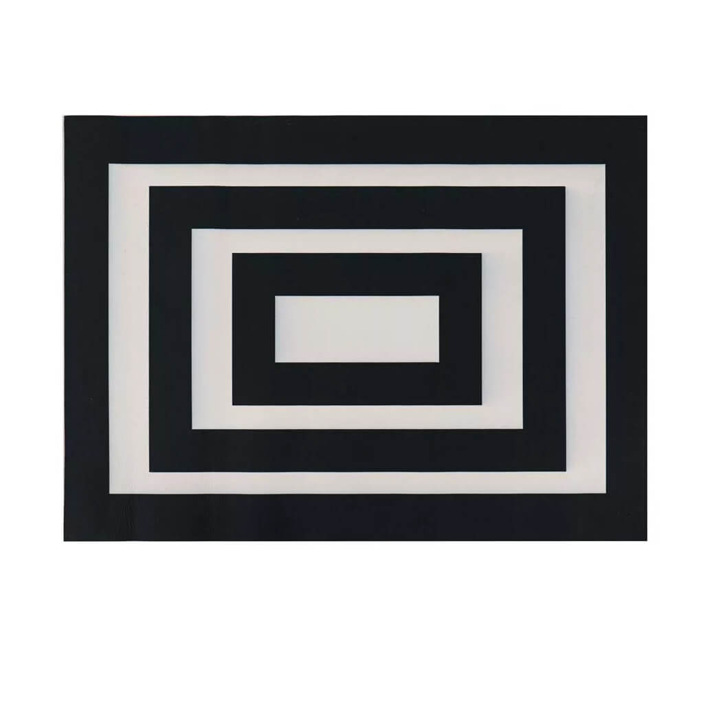 Evergreen Black and White Frame Layering Mat