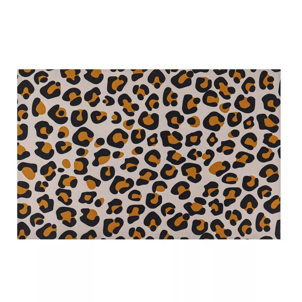 Classic Animal Print Layering Mat Brown