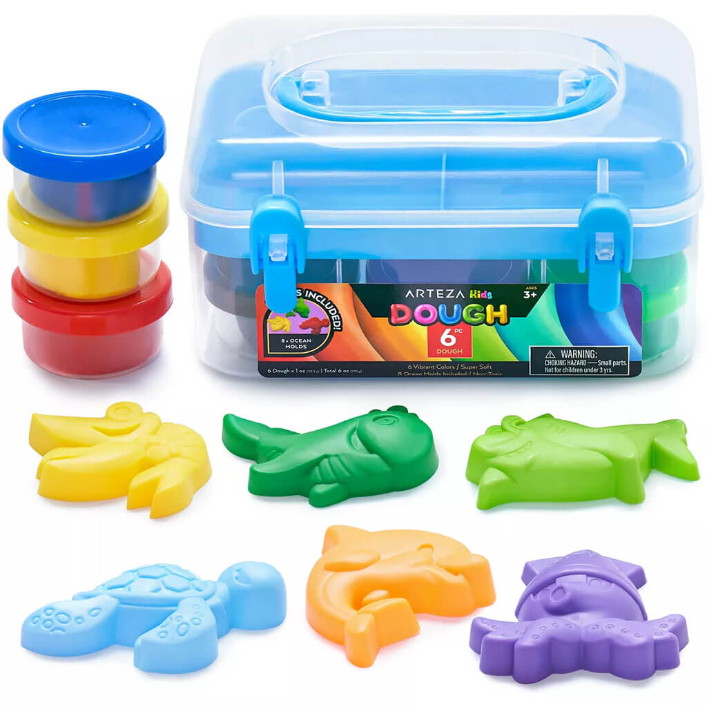 Arteza Kids Play Ocean Dough Kit 14 Pack