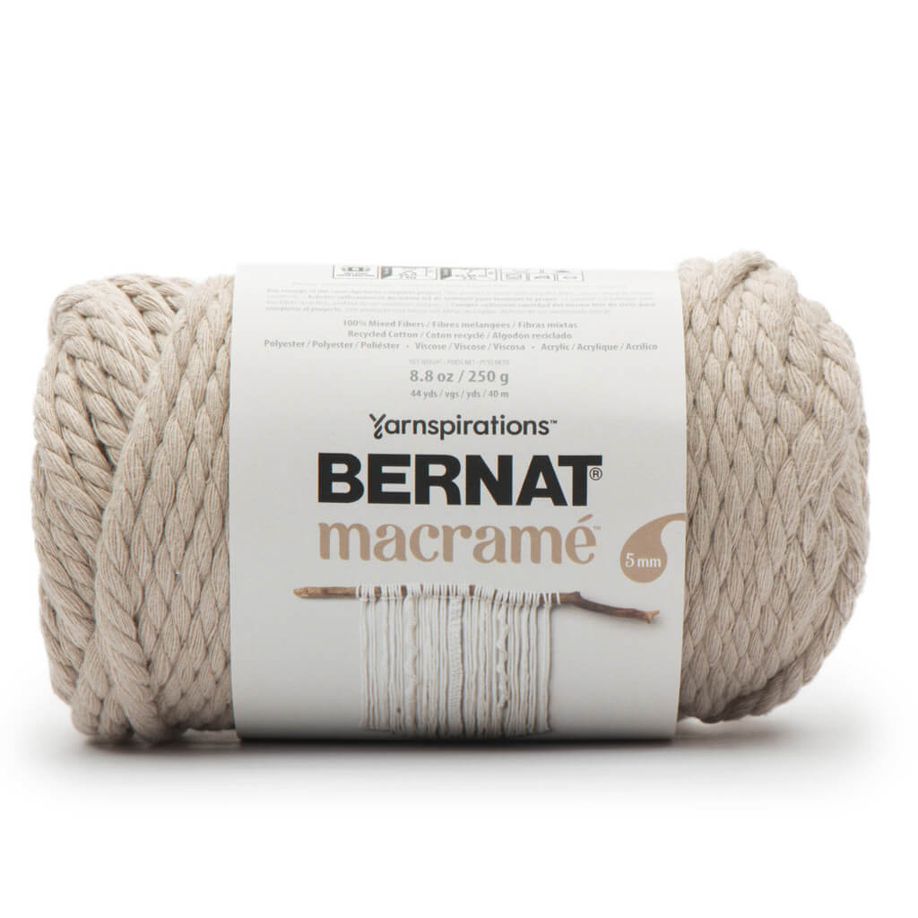 Bernat Macrame Yarn Taupe