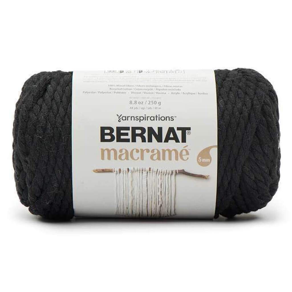 Bernat Macrame Yarn Black