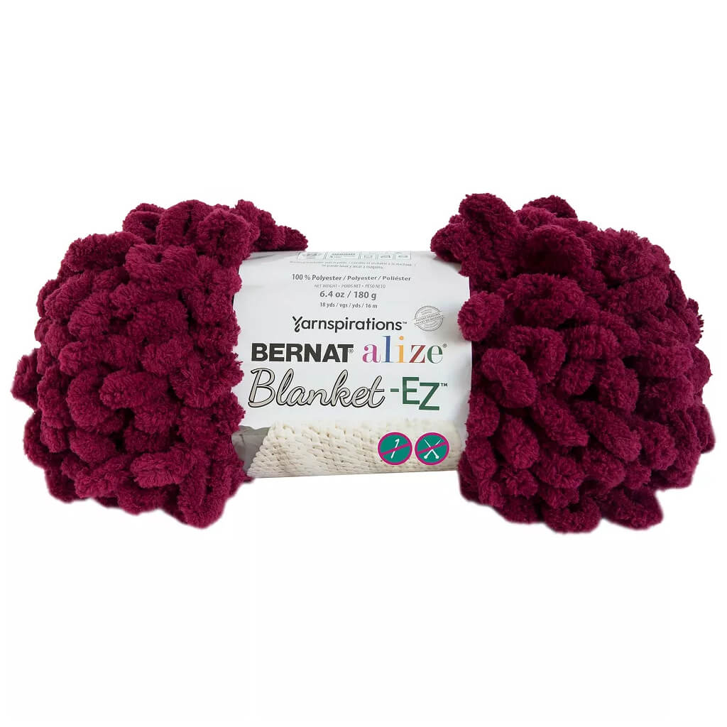 Bernat Alize Blanket EZ Yarn Burgundy