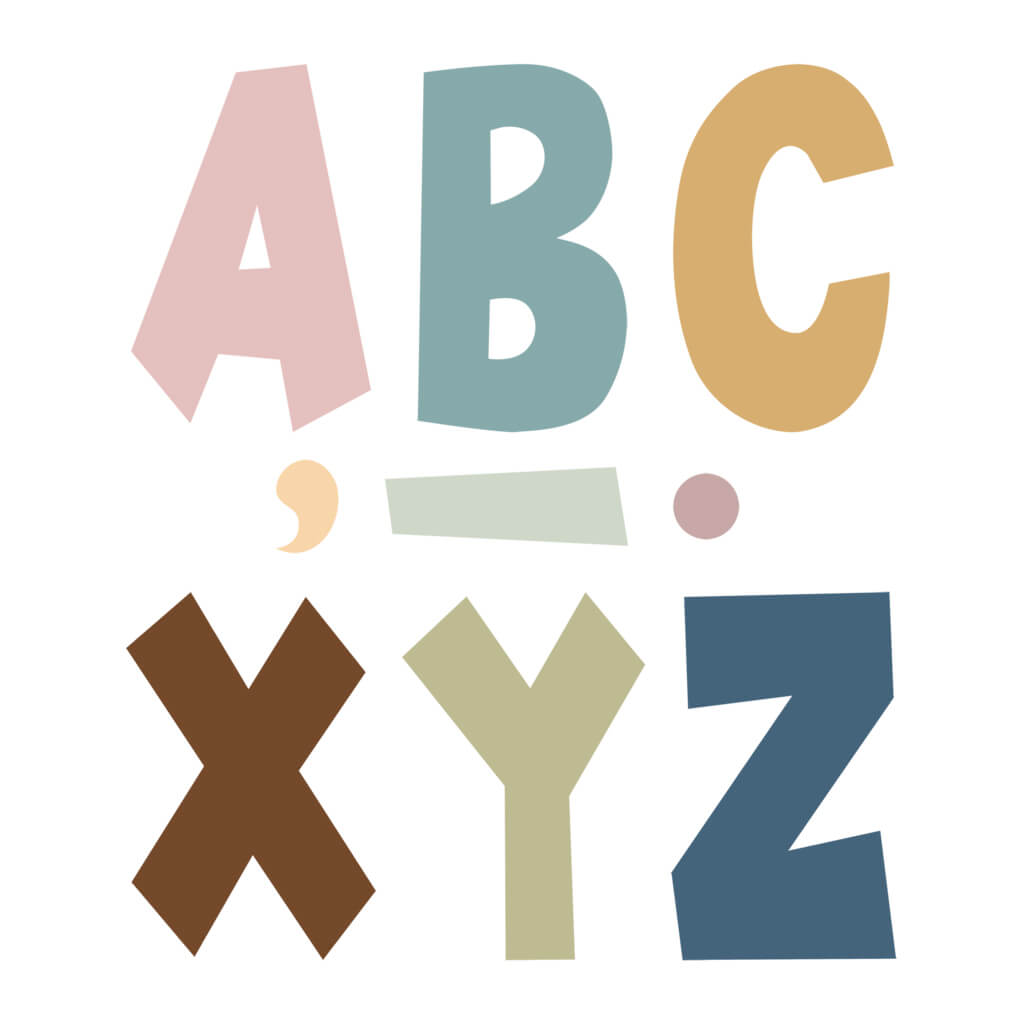 Everyone is Welcome 7" Fun Font Letters