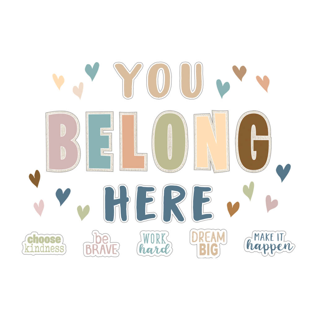Everyone is Welcome You Belong Here Bulletin Board