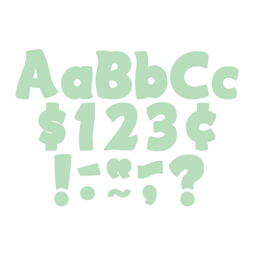 Mint Green Funtastic 4&quot; Letters Combo Pack