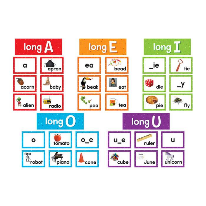 Long Vowels Pocket Chart Cards