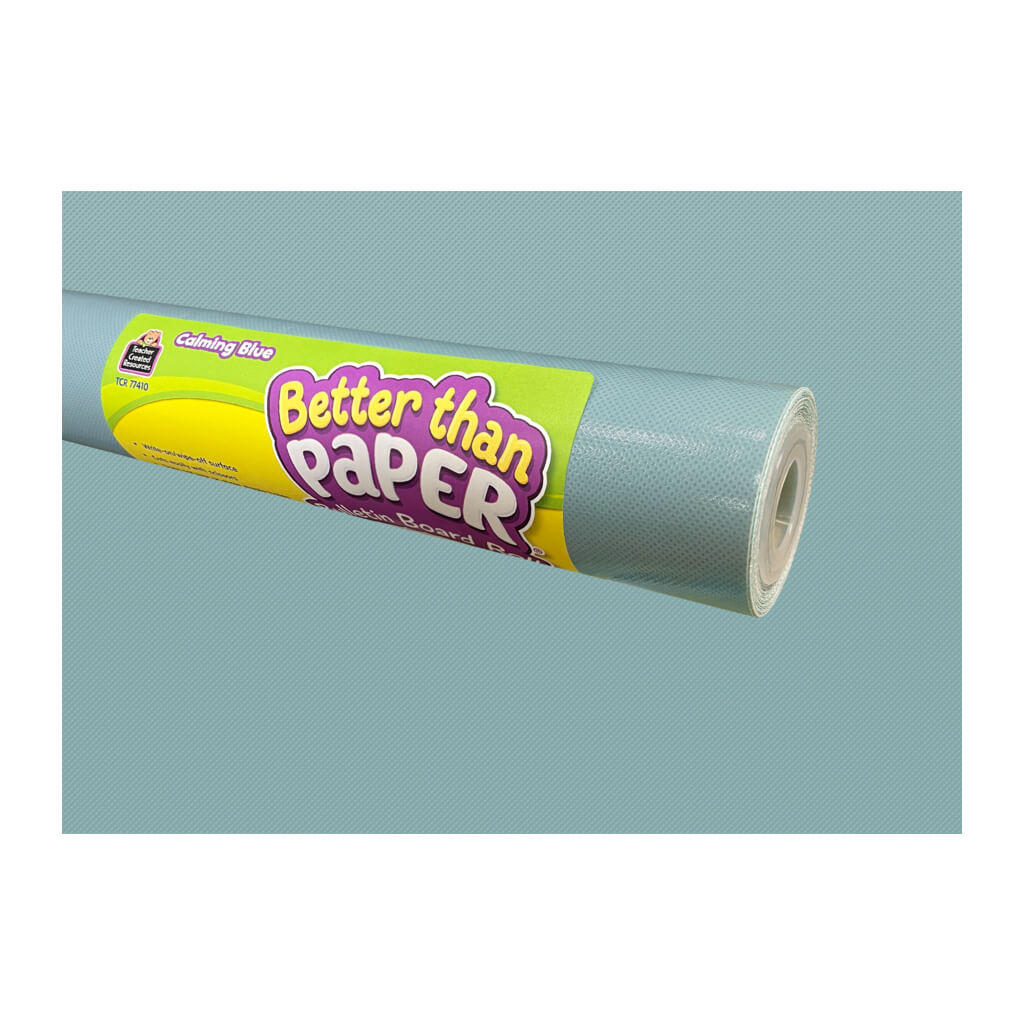 Better Than Paper Calming Blue Bulletin Board Roll, 4ft x 12ft