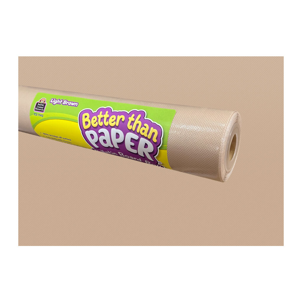 Better Than Paper Light Brown  Bulletin Board Roll, 4ft x 12ft