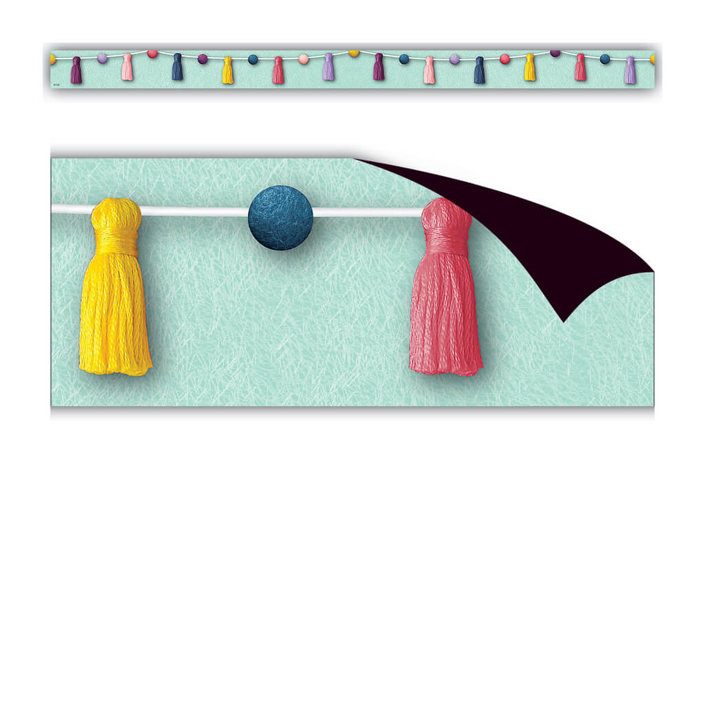 Oh Happy Day Pom-Poms and Tassels Magnetic Border
