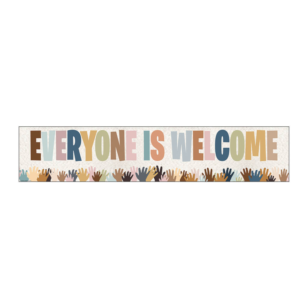 Everyone is Welcome Helping Hands Banner