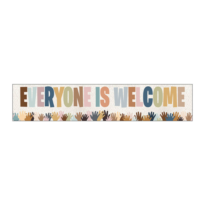 Everyone is Welcome Helping Hands Banner