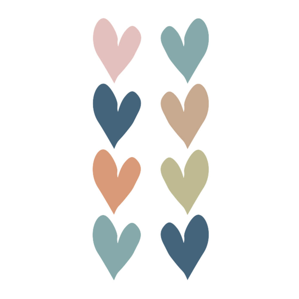 Everyone is Welcome Hearts Mini Stickers