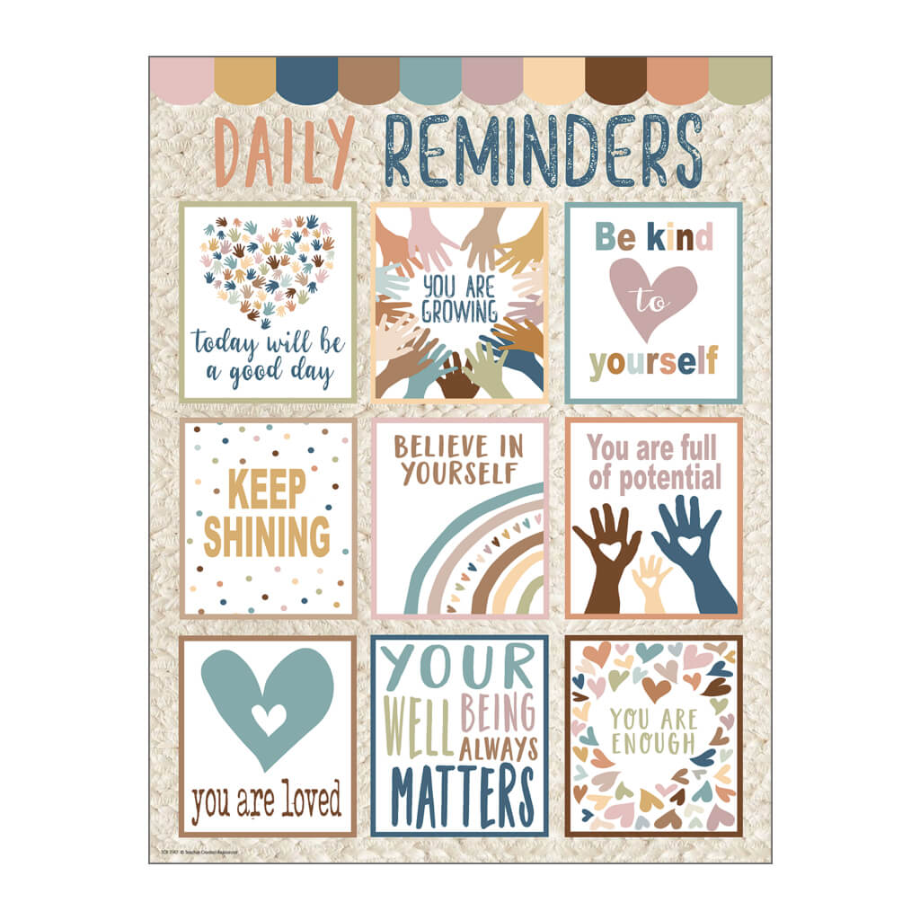 Everyone is Welcome Daily Reminders Chart